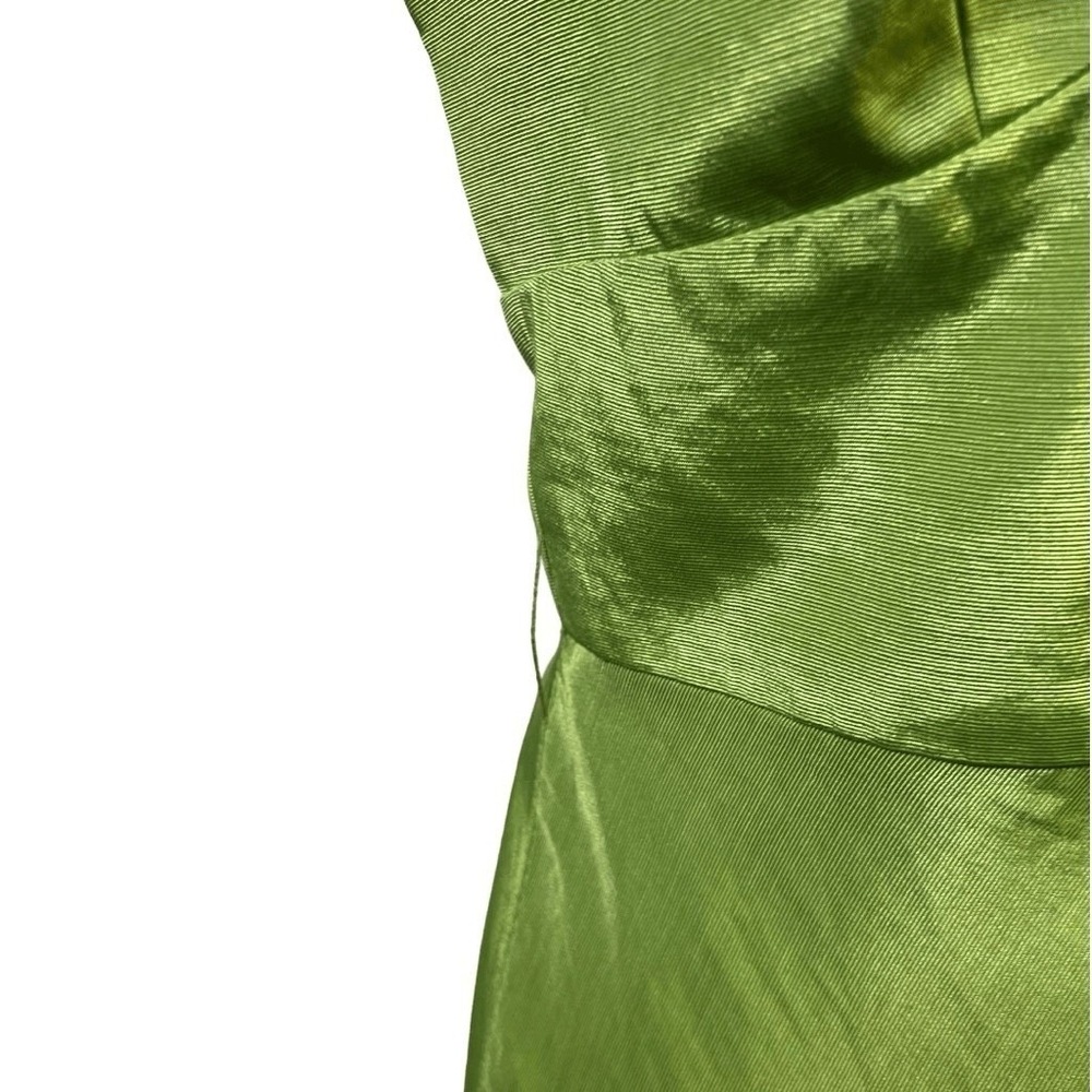 Kathlin Argiro Lime Green Halter Dress 8 Open Back Formal Party Wedding Guest - Picture 3 of 6